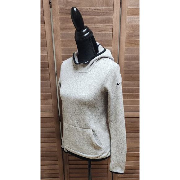 Nike Hypernatural Therma Hoodie Pullover Soft Heather Gray Womens XS 806981 063 - Picture 5 of 8